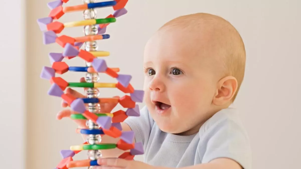 Baby and helix