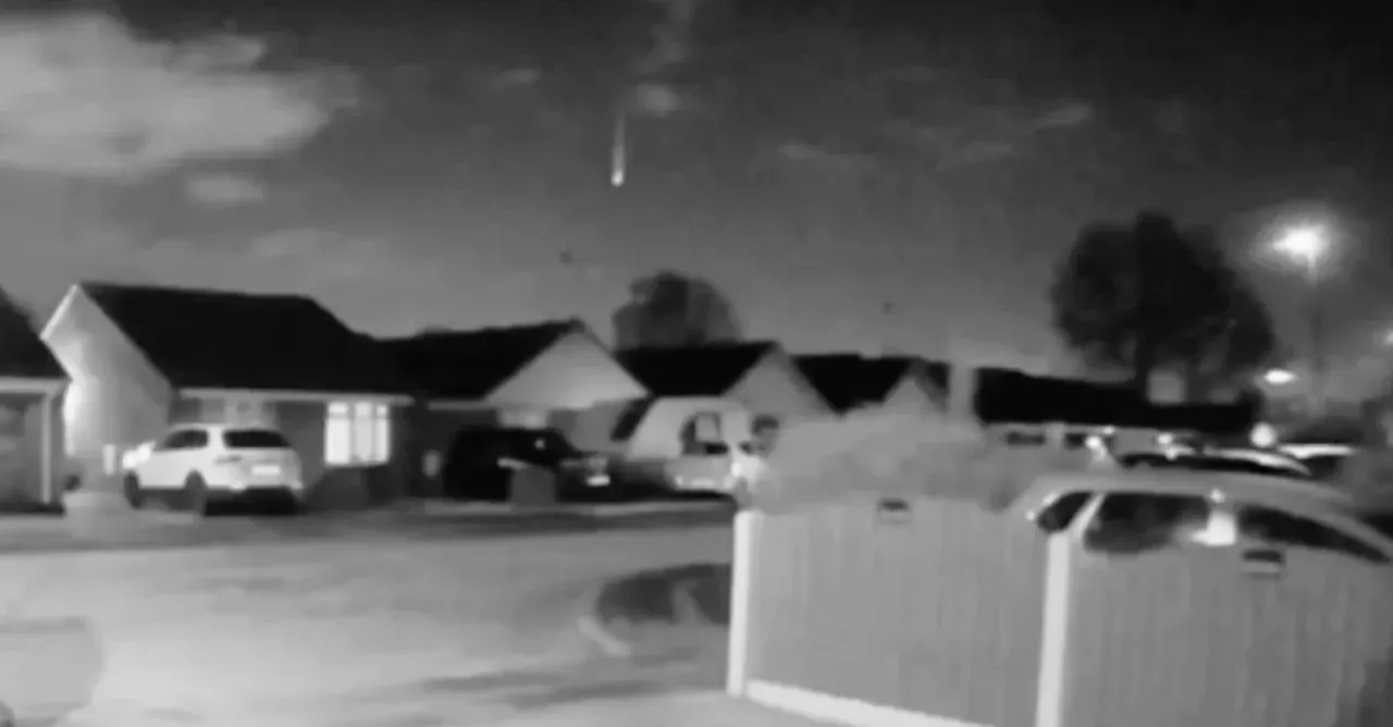 Doorbell Camera Captures Exploding Meteor