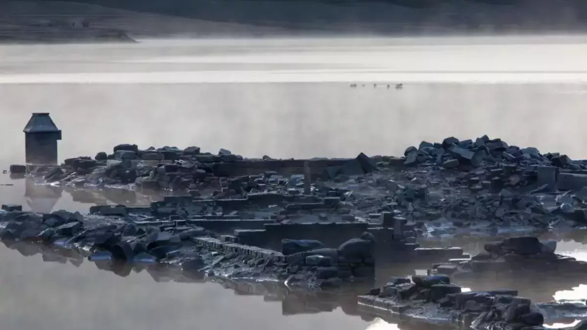 This eerie village in the UK lies completely underwater