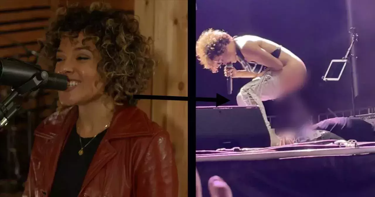 Band apologizes after its lead singer urinates on a fan