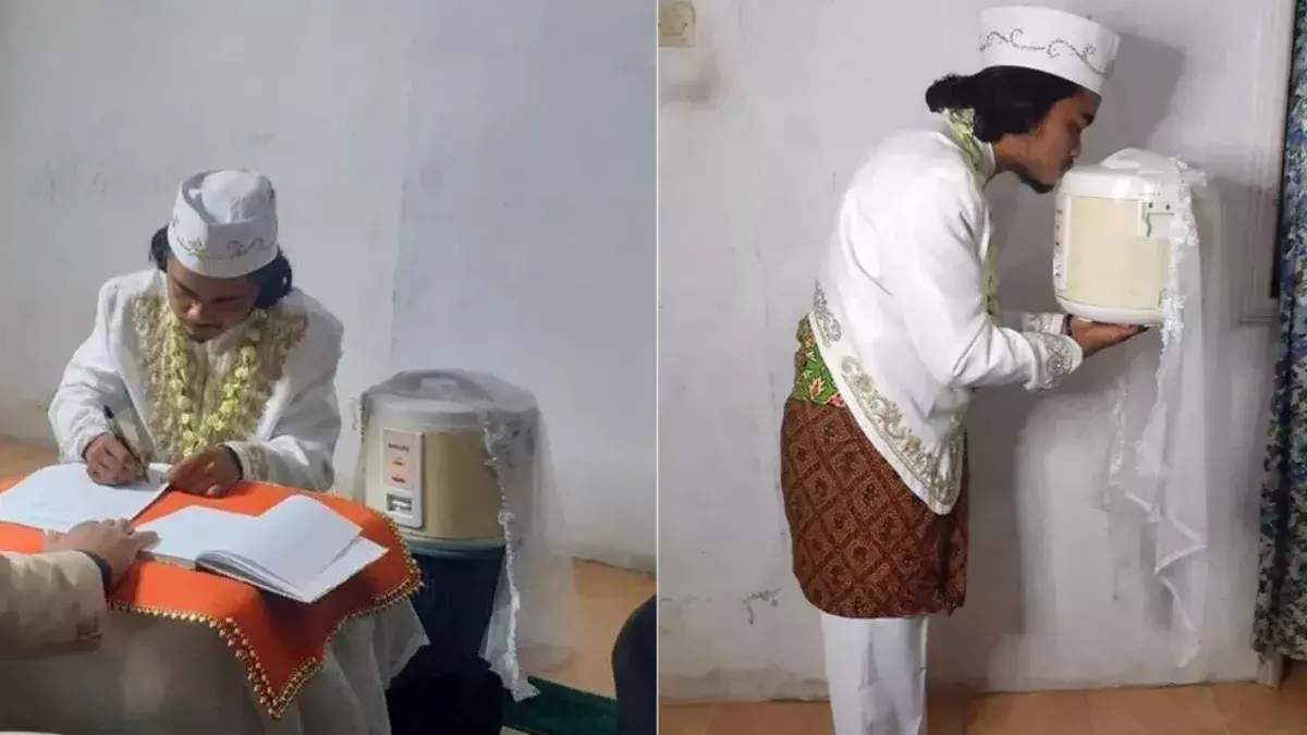 Man marries rice cooker and divorces it after four days of marriage