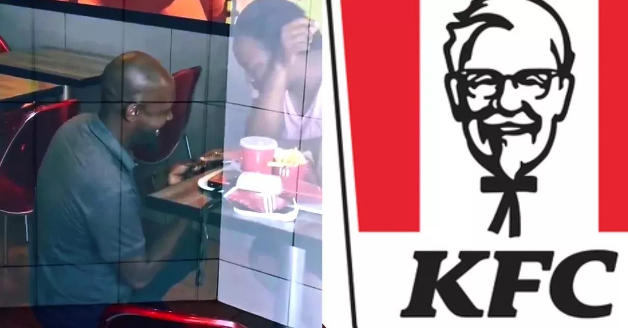 A man proposed in a KFC and got the biggest surprise