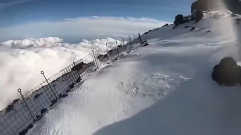 In a tragic climbing accident a Japanese man died while live-streaming his ascent of Mount Fuji