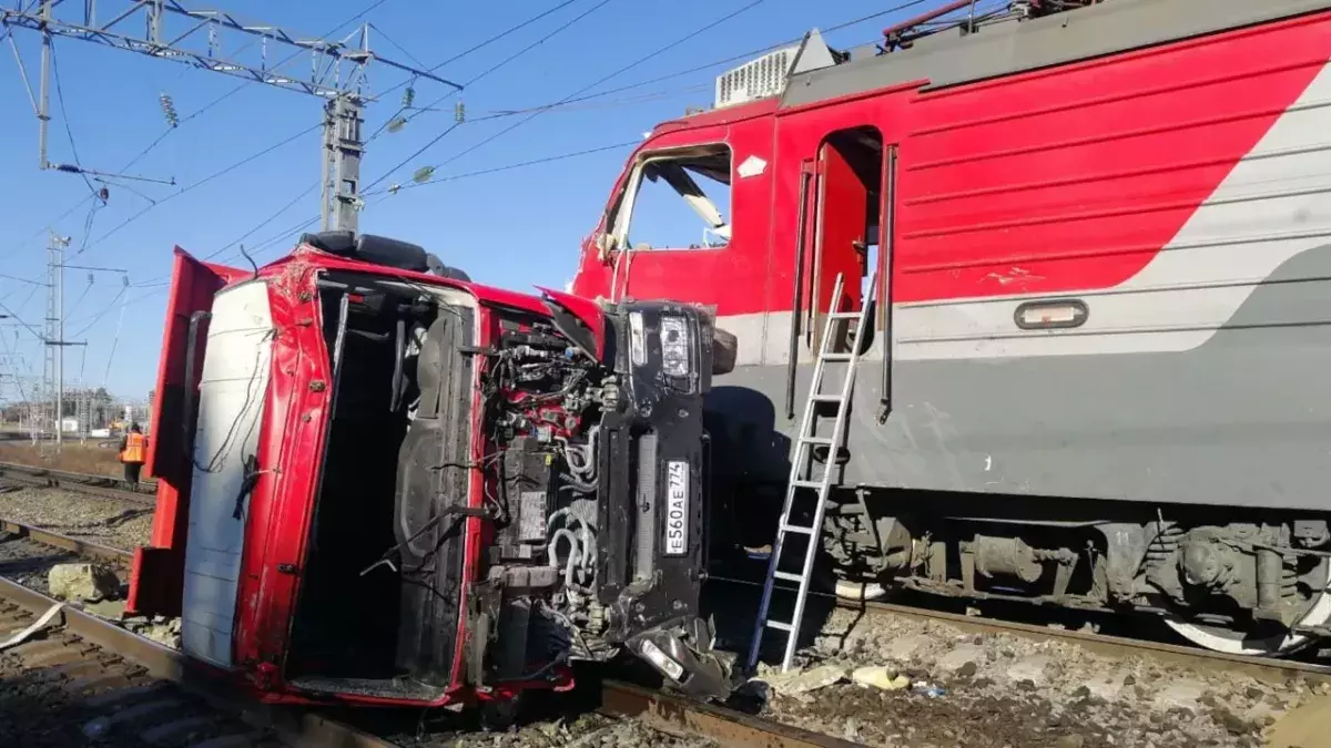 Train derailed at the station.