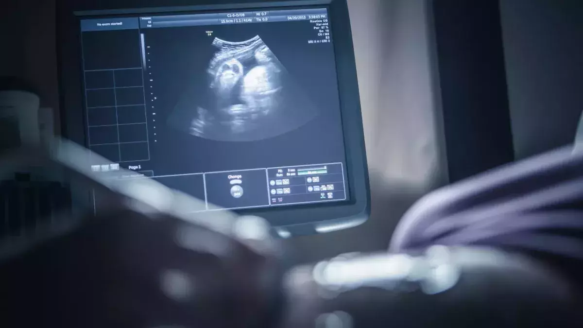 The woman had a baby growing inside her liver