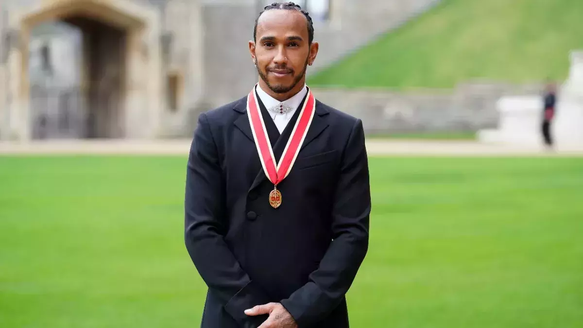 Windsor Castle: Knight in shining armour, Sir Lewis Hamilton