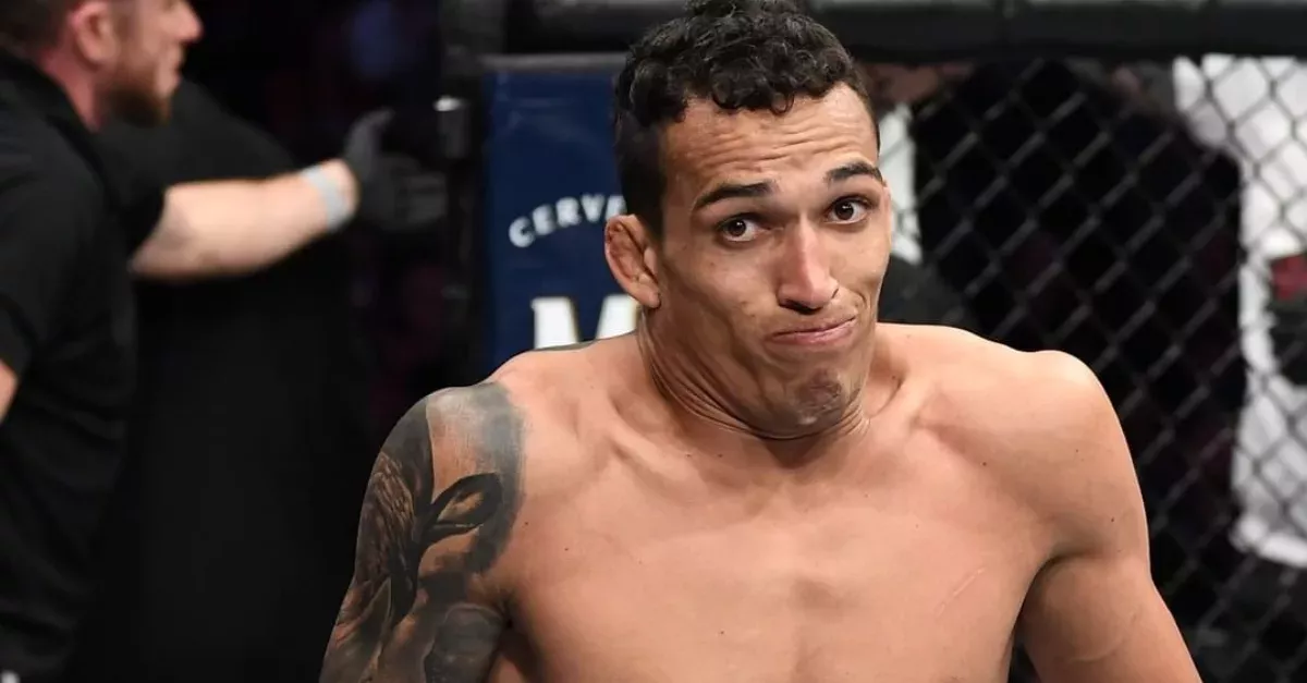 Charles Oliveira With The KO In The First Round At UFC Sao Paulo