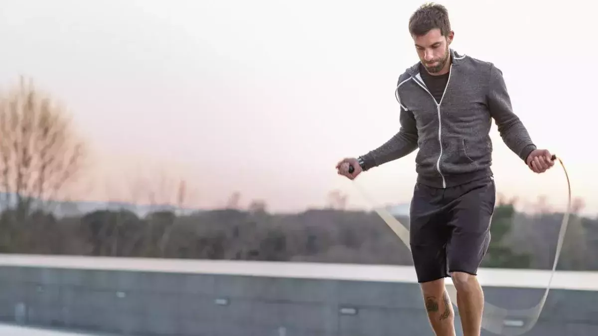 Jumping rope is a great way to increase cardio