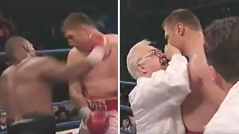 That One Time Mike Tyson's Opponent Begged His Coach To Stop The Fight In-Between Rounds (VIDEO)