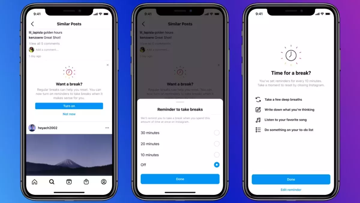 Instagram will now tell you when to ‘Take a Break’ from the app