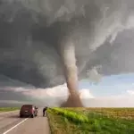 An American man was caught in a tornado and filmed the whole incident, just so he could post it online.