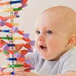 Baby and helix