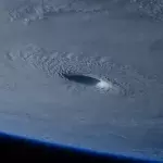 A first ever space space hurricane recorded over the North Pole 