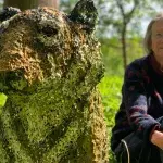 Juliet Simpson and her lifelike tiger sculpture