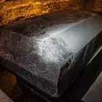A mysterious black sarcophagus has been opened