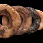 Ostrich egg shells were used as beads