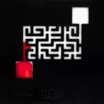 The soap appears to consciously find the quickest way out of the maze.