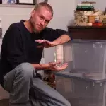 Tim Friede the snake enthusiast.