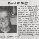 David Nagy Obit