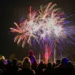 One couple was caught having a fireworks display of their own on a live New Year's Eve TV broadcast