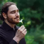 Smelling the flowers