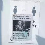 Transport for London staff warned of razors hiding behind COVID conspiracy posters