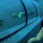 This is what free diving in the world's deepest pool is like