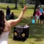 Woman Takes Dart to the Foot After Gender Reveal Goes Horribly Wrong