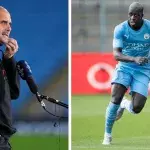 Benjamin Mendy and Pep Guardiola