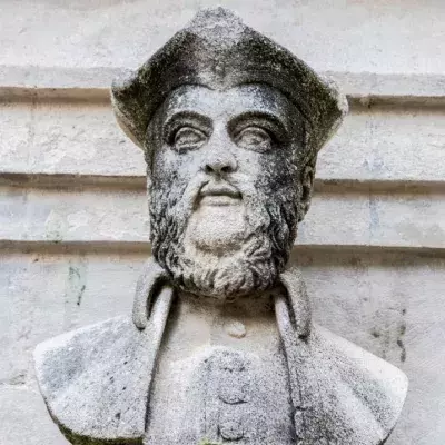 Bust of Nostradamus, famous prophet