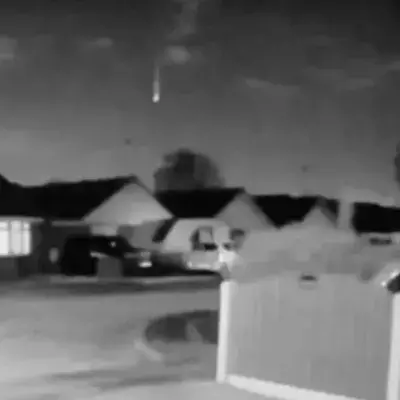 Doorbell Camera Captures Exploding Meteor
