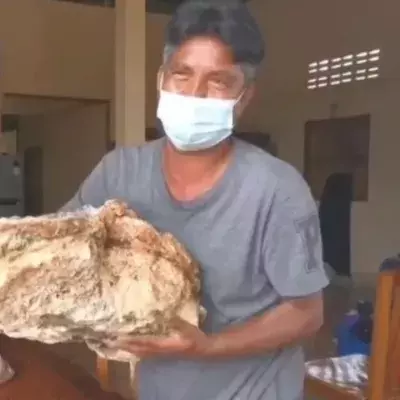 Fisherman to become a millionaire after discovering 30 kilos of whale vomit