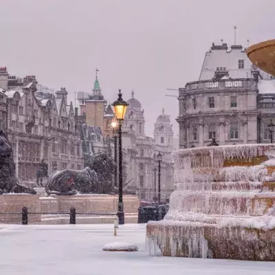 Frozen Trafalgar Square