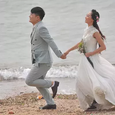 Happy newlyweds