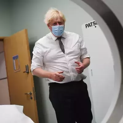 Boris Johnson at the Hexham General Hospital 