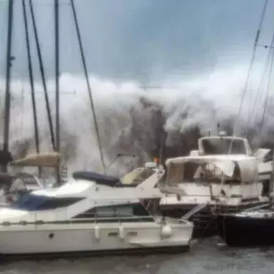 Coast of Spain Storm Gloria
