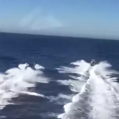 A high speed water chase
