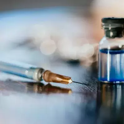 Insulin vial and needle