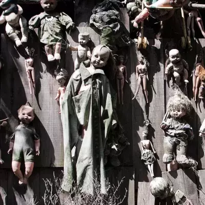 The island of dolls in Mexico. Quite the frightening place