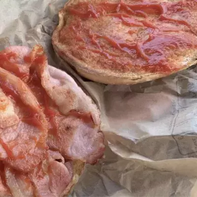 Pig nipple inside McDonald's