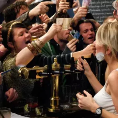 Pub owner installs an electric fence in his pub to enforce social distancing