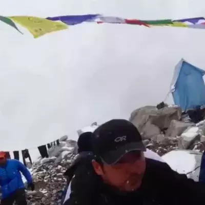 Terrifying Moment a Mount Everest Base Camp Is Hit by an Avalanche Out of Nowhere