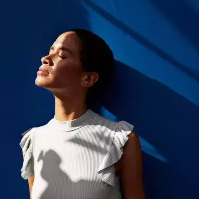 Woman enjoying the sun