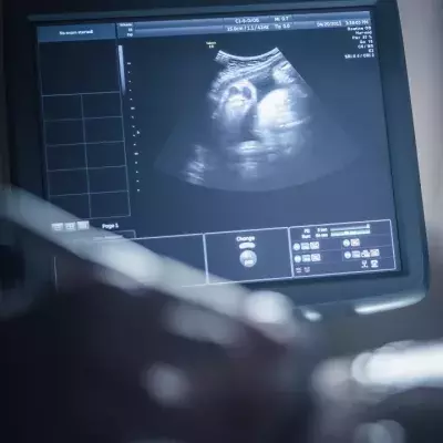 The woman had a baby growing inside her liver