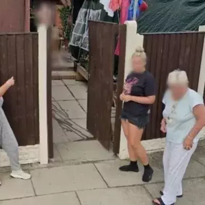 Woman strikes X-Rated pose for Google Maps Street View