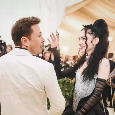 Elon Musk and Claire Boucher