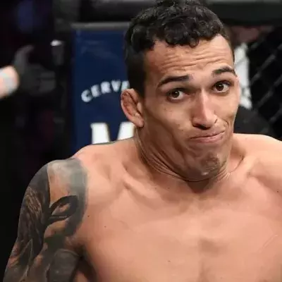 Charles Oliveira With The KO In The First Round At UFC Sao Paulo