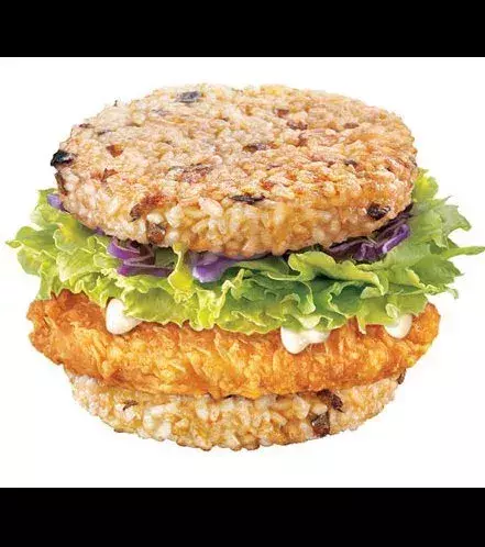 McRice Burger (Philippines): with a burger bun made of rice instead of bread