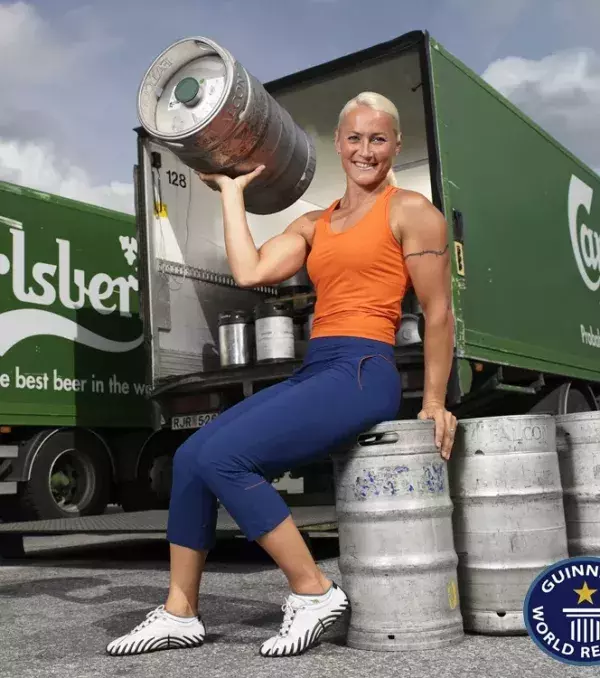 10. Heini Koivuniemi: 2nd strongest woman in the world in 2001 and 3rd in 2002 and 2003.