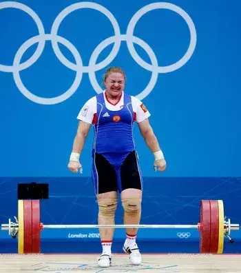 5. Tatiana Kashirina: Russian weightlifter, silver medalist at the London Olympics, and world champion in 12 categories. She also 